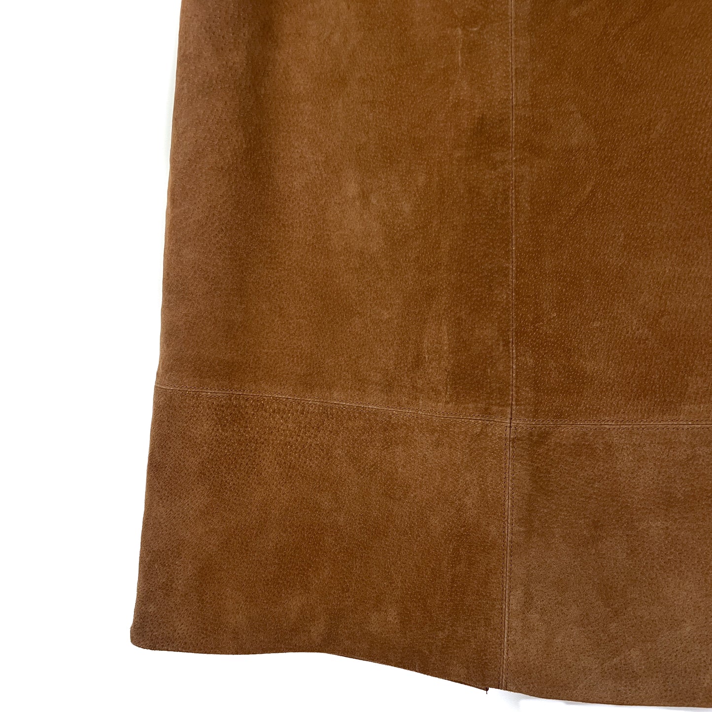 1990s Suede Midi Skirt