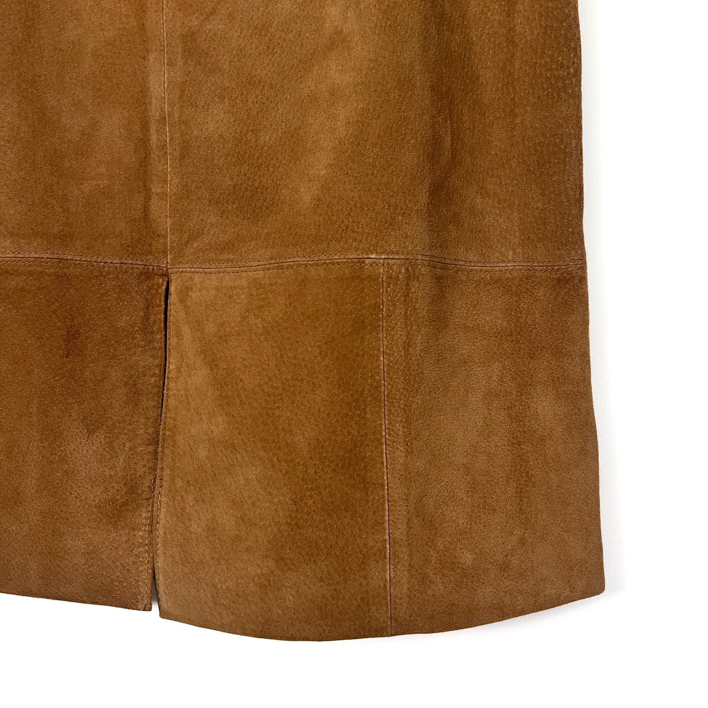1990s Suede Midi Skirt
