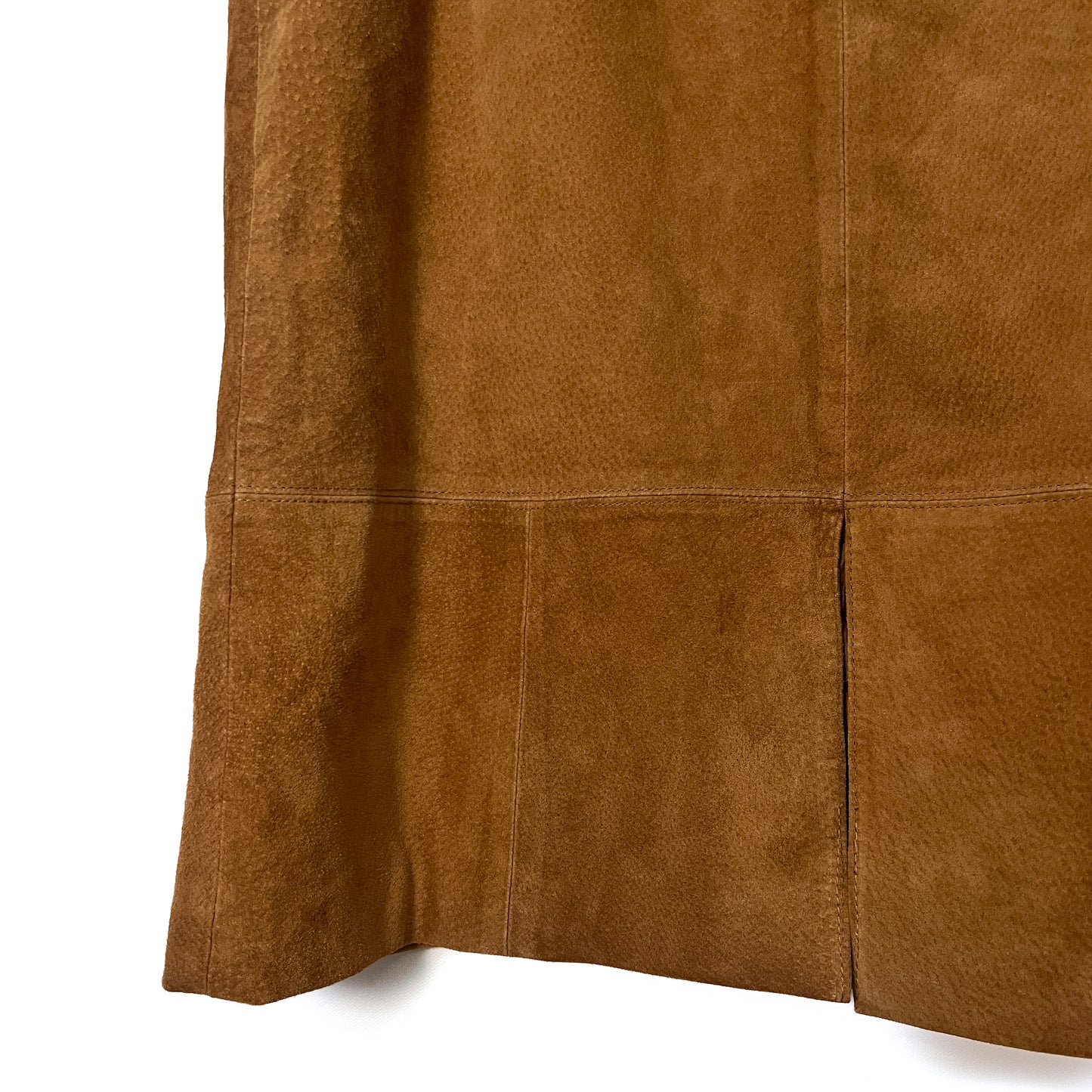 1990s Suede Midi Skirt